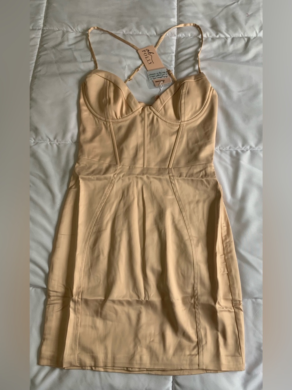 New Oh Polly Satin Corset Mini Dress Size 4